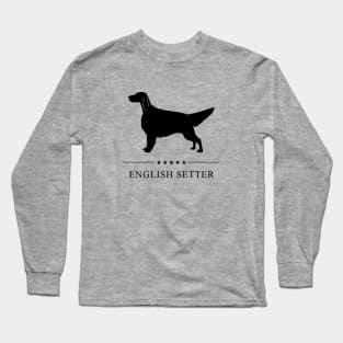 English Setter Black Silhouette Long Sleeve T-Shirt